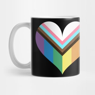Love is Love Progress LGBT Gay Pride Rainbow Flag Mug
